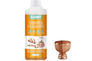 Allony Messing Politur, Messing Reiniger, Kupfer Reiniger, Reinigen Polieren Versiegeln, Shine Kupfer reiniger, kupfers reinigers für Kupferornamente Kunsthandwerk Kupfermöbel usw - 250ML