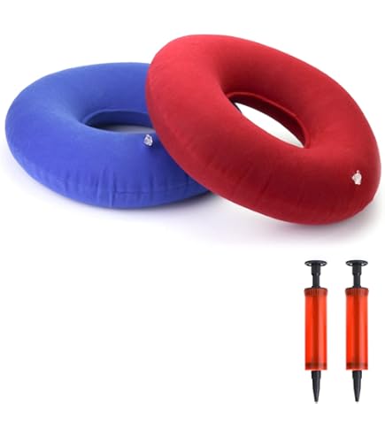 Cojín Ortopédico Inflable Para Coxis - Alivia Hemorroides, Dolor De Espalda | Para Oficina, Coche, Silla De Ruedas
