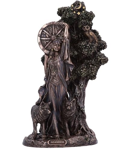 Nemesis Now Maiden Mother Crone crystal ball holder and crystal ball 24 cm grey