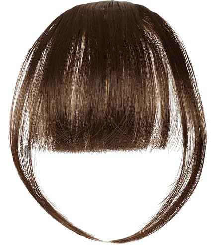 Frange à Clips Pour Perruque - Blond Cuivré Foncé - Synthétique - Longueur Courte - Neuf