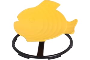 MagicMeadow Sensorisches Spielzeug Spinning Fish: Autismus-freundlich, Spielzeugstuhl für Kinder, pädagogische Ressource für besondere Bedürfnisse. Bereicherndes Spiel & Erkundung. (Gelb)