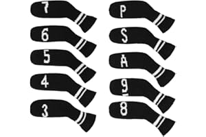 Scott Edward 7 Pcs/10 Pcs Golf Iron Covers Cuteness Knitted Socks Shape Washable & Durable Club Head Protector