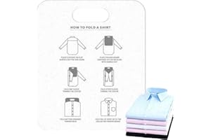 Aznever Folding Board for Clothes, Shirt Folding Board, T-Shirt Clothes Organiser, Durable Folding Helper, Easy and Quick Folding Boards for Adults and Children (30.5 x 25.3 x 1 cm)