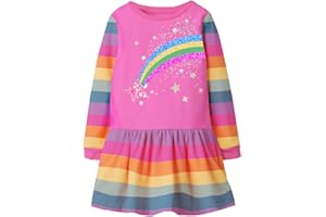 VIKITA Vestido Floral Manga Corta Algodón Niñas