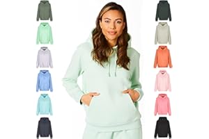 Light & Shade Damen Light and Shade Ladies Hooded Soft Touch Loungewear Sweatshirt Hoody Loungewear Hoodie Sweatshirt Top (1er Pack)