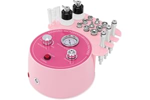 Micro dermabrasion Gerät, iklestar 3 in 1 Professionell Mikrodermabrasionsgerät Gesicht Diamant mit zwei Sprühflaschen und Vakuumschlauch, Gesichtsreinigung gerät Hautpflege Schönheit Gerät