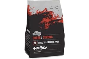 Gimoka Cápsulas Monodosis, Mezcla de Café Strong, intensidad 12/12-36 Cápsulas – Compatibles con Máquinas de Café Senseo - Producido en Italia