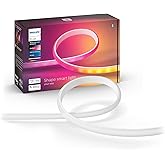 Philips Hue White and Color Ambiance Gradient Lightstrip, Striscia Led Smart, 2 M, Bluetooh