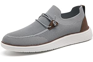 VGPSFN Herren Mokassins Flache Slipper Slip on Loafer Slipper Bootsschuhe Walkingschuhe Anzugschuhe Bequem Atmungsaktive Leichtgewichts Fitness Turnschuhe