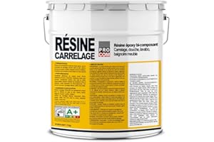 PRO COM Peinture carrelage, résine époxy sol et mur carrelés, douche, lavabo, baignoire, meuble 1kg