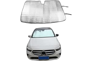 JONKOKO Parasole per parabrezza auto parasole pieghevole riflettente per Benz Classe B W247 2020-2022 Parasole scudo termico, argento