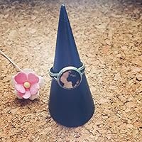 Weltkugel Ring Holz-Art, Globus / Erde / globe / earth / vintage / ethno / hippie / must have / statement / florabella schmuck