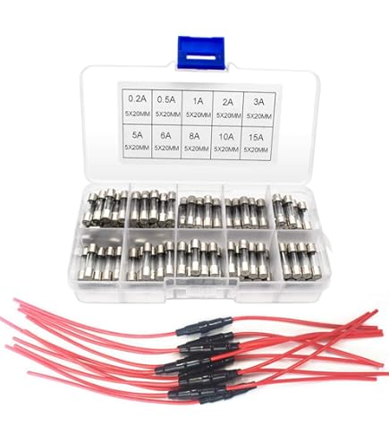 10 stks Panel Mount Schroefdop Zekeringhouder, 5 x 20mm Zekeringhouder Case, Veilig en Stabiel, voor Elektrische Apparatuur, Motorfietsen, Auto's, Vrachtwagens