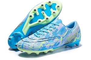 WOWEI Crampons Homme Chaussures de Football Enfant Professionnel Chaussures de Foot Homme Spike Antidérapant Entrainement Chaussures de Sport pour Homme Garçon Football Boots