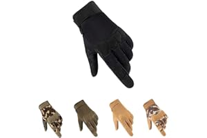 HYCOPROT Guantes Tácticos de Dedos Completos Ligeros Transpirables para Exteriores Militares Pantalla Táctil Guantes de Motocicleta para Tiro, Caza, Escalada, Motociclismo