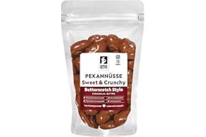 ‎BREMER-GEWÜRZHANDEL GENUSS LEBEN. Bremer Gewürzhandel Pekannüsse Butterscotch, Pekannüsse in Vollmilch-Schokolade mit Butterscotcharoma, 150g