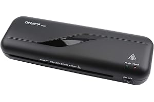 Genie LA 200 Plastificatrice con lamina (adatta fino a DIN A4, per laminazione a caldo 80-125 mic), nero, 330 x 106 x 60 mm