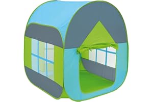 LittleTom Namiot do zabawy z pi?kami, 90 x 90 x 110 cm, domek do zabawy, namiot dzieci?cy niebieski