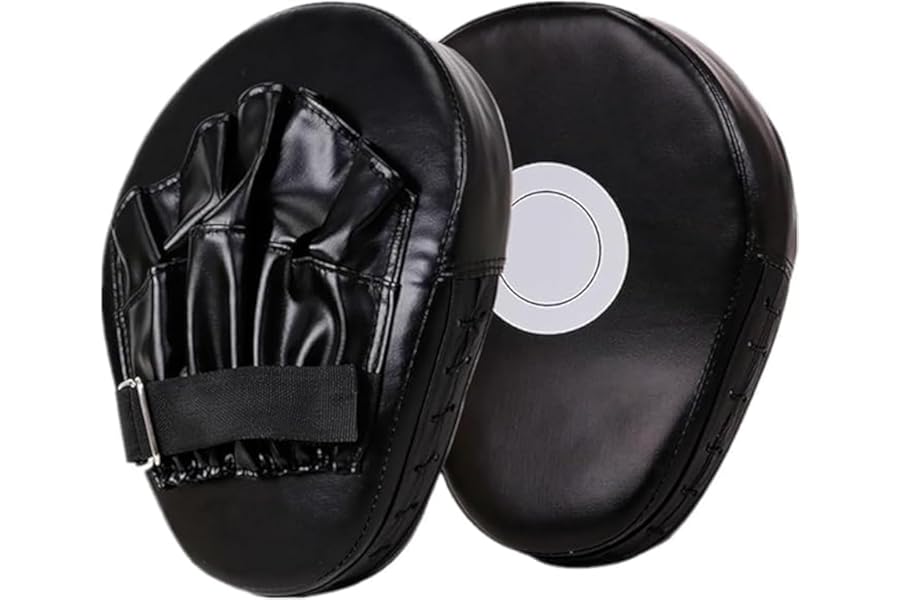 TRIXES Boxing Pads, Target Training Gloves for Kickboxing, Muay Thai, Men and Women, Black