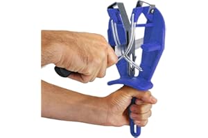 Bobet Aiguiseur SHARP'EASY Affûteur Manuel Couteaux de cuisine - Redresse et entretient les lames (Bleu)