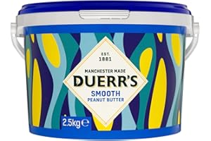 Duerr's Smooth Peanut Butter Creamy Peanut Butter Spreadable Nut Butter 2.5 kg (Pack of 1)
