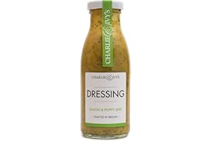 Charlie & Ivy's Lemon & Poppy Seed Dressing 250ml - Crafted in Britain - Drizzle on as a salad dressing salads or use as a marinade