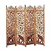 Artesia Handcrafted 4 Panel Premium Quality Wooden Room Partition / Wooden Room Divider / Wooden Screen / Wooden Room Seperator RS.9712.00