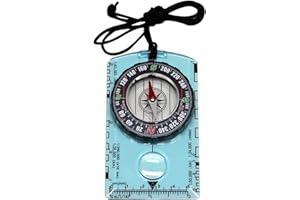 LUBARION Navigation Compass for Hiking – Portable Compass with Luminous Display & Ruler, Military Outdoor Compass for Camping, Orienteering, Survival & Travel – Reliable Navigation Tool