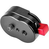 Ecran Trepied HangTon Support De Plaque De Verrouillage à Dégagement Rapide Pour Moniteur D'appareil Photo ARRI RED Sans Fil Avec Vis 3/8 1/4 (jaune Bras Magique