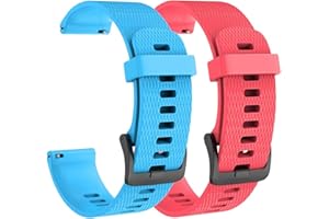 ISABAKE pasek do zegarka Garmin Venu Sq/Vivoactive 3/Vivomove HR/Forerunner 245/645, 20 mm, silikonowy pasek do zegarka