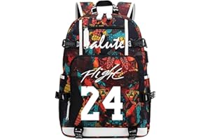 FANWENFENG Lorh's store Basketball Spieler Kobe leuchtende Rucksack Reise Student Rucksack Fans Bookbag für Männer Frauen
