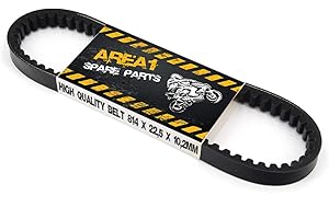 Area1 V-belt 814x22.5x10.2 mm for Piaggio Leader 125/150cc compatible with Piaggio Liberty MP3 125 X7 X8 X9, Vespa GTS 125 ET4 GT GTV LX LXV S, Gilera Runner DNA, Aprilia SR Max