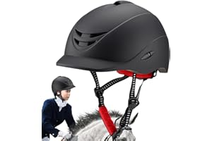 Genevieve Unisex Erwachsene Reithelm Reitkappe Reithut Kopfbedeckung Verstellbar Komfortabel Leicht Für Herren Damen