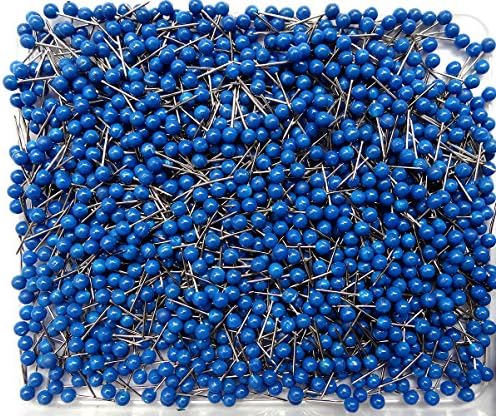 SKKXY 1/8 Inch Map Tacks 200-count (blue)