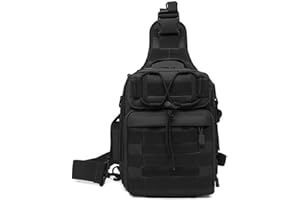 HUNTVP Mochila Militar Mochila Bandolera Hombre Tactica Sling Bag Cruzada Hombre Bolso de Pecho Bolsa para Pescar Caza Correr Senderismo Ciclismo