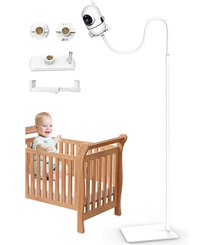 GOOZIE Babyfoon vloerstandaard houder, babyfoonstandaard compatibel met universele cameramodellen, babysense, Blemil, Boifun, Hellobaby, GHB, Vtech en alle camera's met 1/4 schroef babyfoonhouder