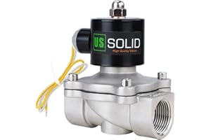 U.S. Solid 1" G 220 V AC zawór elektromagnetyczny ze stali nierdzewnej sterowany bezpośrednio do wody, powietrza, gazu, oleju, NC ze stali nierdzewnej