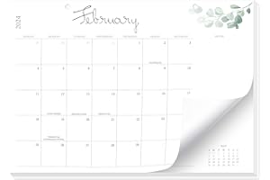 KMQOY Calendar 2024-2024 Wall Calendar January - December, 12 Month Desk Calendar, 14.5" X 10" Large Weekly Monthly Planner Desk Calendar with Notes