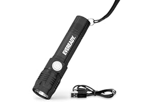 Energizer Eveready Lampe Torche LED Rechargeable Aluminium - USB, Étanche, Puissante, Randonnée