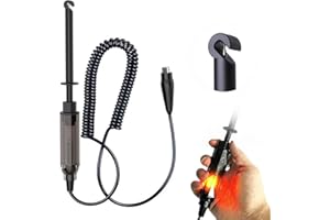 VKALTUL Car Truck Test Light,Voltage Circuit Tester DC 6V/12V/24V Hook Probe Test Lamp Pen with Indicator 1pc