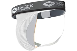 Shock Doctor 218 - Suspensoir (slip) pour coquille de protection (divers modèles compatibles) - Blanc