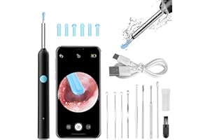 liuchanghe Otoscope Oreille, 1920P HD Camera Oreille IP67 Étanche, Nettoyant Oreille Avec 6 Lumières LED Outil de Nettoyage d'oreille Adapté aux iPhone, iPad et Android
