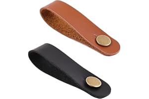 GENERIC 2PCS Guitar leather head strap strap hooks Guitar neck strap buttons acoustic and electric guitar bass guitar Ukulele, Benji accessories