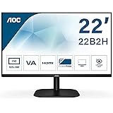 AOC 22B2H Monitor Italia LED da 21.5" VA Panel, FHD, 1920x1080, 75Kz, VGA, HDMI, Nero