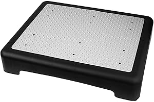 PENLIMLY Demi-marchepied antidérapant pour adultes, personnes âgées, handicapés, hauteur de 9,5 cm, capacité de 181,4 kg, marche à mobilité réduite pour, lit, salle de bain, voiture, porte, chaise,