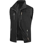 MeiLayM Men Outdoor Vest Casual Breathable Vest Fishing Cotton Sleeveless Vest Photography Vintage Camping Mountaineering wit