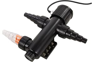 Aquaforte Guv-209 Uv-C, max. Teich 8 m³, max. Durchfluss 1,5 m³Stunde, 9 Watt, Gehäuse mit Quick Lock Anschluss, Ausgestattet mit 3 Anschlüssen: 3 Schlauchtüllen 20253240 mm Und Uv-Schauglas