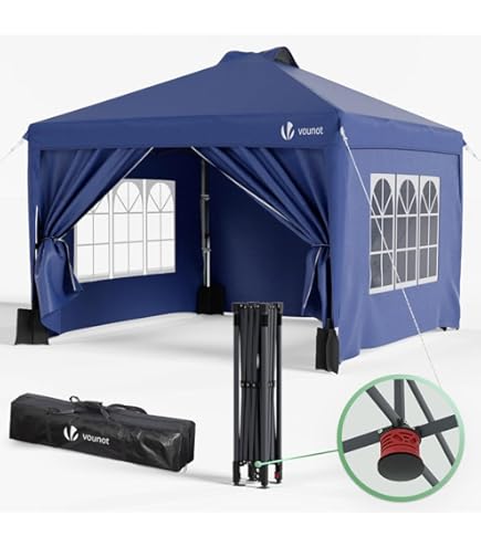 Tonnelle De Jardin Exterieur, Tonnelle Pliante 3 X 3 M Tente Portable Gazebo Avec Poids Lestage Parois Laterales Avec Sac Roulettes Blanc 96525842