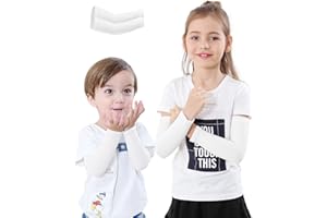 Newbyinn Arm Sleeves for Kids, Age 1-7, Child UV Sun Protection, Toddlers Cooling Sleeves to Cover Arms