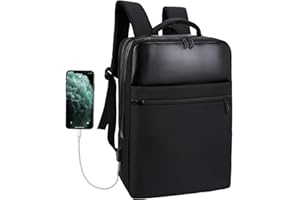 XNUOYO Zaino per Computer da 15.6 Pollici Notebook, Zaino Porta PC Portatili con Antifurto per Laptop con Porta di Ricarica USB, Impermeabile, da Uomo per Scuola, Lavoro o Viaggio